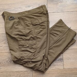 Cabela's Convertible Pants Zip Off Shorts - Cargo Utility Outdoor Hiking - 36x32